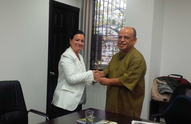 Con el viceministro de Medio Ambiente de El Salvador